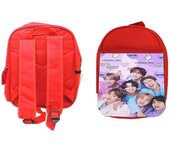 PACK MOCHILA ROJA Y ESTUCHE BTS grupo permission to dance on stage school material corea kpop musica