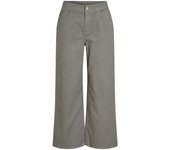 Pantalón Vila Emma verde desgastado wide leg para mujer