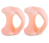2pcs Silicone Toe Separator Finger Feet Care Protector Gel Toe Orthopedic Bunion Hallux Valgus Corrector Pedicure Spacer Yoga