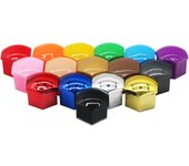 20Pcs Car Wheel Nut Protection Covers Anti-Rust Caps Auto Hub Car Tire Screw Caps Nut Bolt Auto Exterior Accessories 17/19/21mm
