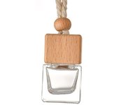 Auto Aromatherapy Fragrance Pendent Bottle Perfume Diffuser Automotive Decoration Car Hanging Glass Bottle Empty Perfum