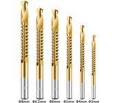 Twist 6 unidades Cobalt Broca conjunto métrico Twist compuesto Broca Madera Twist taladro bit para Cortar perforación ranurado