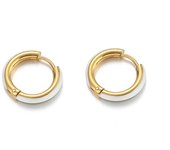 1 Pair Stainless Steel Enamel Hoop Earrings Women Ear Clips Kids Earring Children Gifts Huggie Wholesale Fashion Jewelry