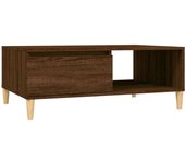 vidaXL Mesa de centro madera contrachapada 90x60x35 cm Negro, Gris, Roble Sonoma Mesita de Salón o Comedor o Auxiliar Mesa de Café Meuble Salón