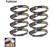 1-10PCS COB Induction Headlamp Built-in Battery Sensor Head Flashlight USB Rechargeable 5 Lighting Modes Waterproof Headlight