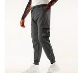Nine point workwear pants for men's casual pants with loose leg ties, oversized Harlan pants, trendy men's pants