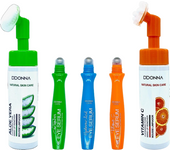 DDONNA COSMETICS Pack - Sérum Contorno Ojos con Vitamina C - Pepino - Ácido Hialurónico + limpiador Aloe Vera & Vitamina C