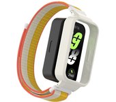 Suitable for Xiaomi Band 9 active nylon loop strap+PC plastic protective case for Redmi Band 3 replacement accessory strap