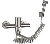 Grifo monomando para Cocina montado en la comparación con Ducha de mano, Con Pistola, fregadero de Cocina, Grifo de Maple inoxidable, Agua Fría/Caliente, lavabo, giratorio