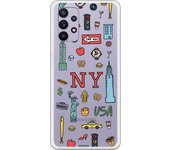 Funda compatible con Samsung Galaxy A32 5G - Be Unique Funda Gel New York
