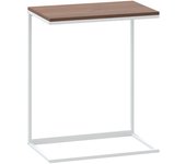vidaXL Mesa auxiliar de madera contrachapada 55x35x66 cm Negro y marrón, Negro, Blanco Mesita de Salón o Comedor o Auxiliar Mesa de Café Meuble Salón