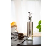 KONCO Stainless Steel Leak-Proof Soy Sauce Vinegar Oil  Cruet Storage Dispenser Seasoning storage Glass Bottle Kitchen Gadets