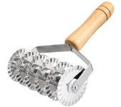 Cortador de masa de rejilla para fideos de acero inoxidable, cortador de masa de rejilla para espaguetis, 8 x 4,5 pulgadas