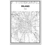 Black and White World City Map Canvas Paintings New York Tokyo Paris Wall Art Poster and Prints Nordic Pictures for Living Room