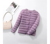 2024 New European Women Spring Autumn Light Duck Down Fabric Lightweight Coat Female Windbreaker Parka Down Jackets Plus Coats