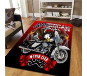 Vintage Classic Motorcycle Garage 3D Printed Carpet Living Room Retro Race Car Large Rug Home Decor Bedroom Non-Slip Floor Mat