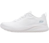 Skechers BOBS SQUAD CHAOS - FACE OFF Deportivas Planas Mujer Blanco