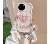 Love Heart Bow Wavy Soft Phone Case for Moto G84 G60 G54 G53 G52 G82 G34 G32 G30 G22 G14 G13 G23 G04 G24 Edge 40 Neo Cover
