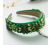 Hot Selling Retro High-End Hairband In Europe And America, Baroque Style Wide Edged Rhinestone Crystal Headband