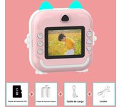 Q5 Kids Camera Instant Print Photo Children Inkless Mini Printer Digital Camera 32G TF Card Video Educational Toys Boy Girl Gift