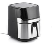 InnovaGoods® Freidora sin Aceite 5,5L, air fryer 1700W, 100 recetas en ES, freidora aire con 8 programas, pantalla táctil cesta antiadherente temporizador y flujo de aire 360° ideal para 3-5 personas