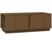 vidaXL Mesa de centro de madera maciza de pino 110x50x40 cm Natural, Blanco, Gris Mesita de Salón o Comedor o Auxiliar Mesa de Café Meuble Salón