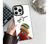 Epc F1 Ayrton Driver S-Senna Phone Case IMD Phone Case For IPhone 16 15 14 13 12 11 Pro Max Plus Color Silver Cover