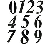 Número 5-4" Acero Negro  AMIG