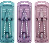 FABER COMPAS FABER CASTELL BIGOTERA FACTORY 2023 COLORES OCEANO R CAJA:3 unidades  SPARKLE 20x80x226 Cms.