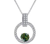 JoyceJelly 1 Carat D Color Moissanite Necklace For Women 925 Sterling Silver Clavicle Chain Wedding Anniversary Luxury Jewelry