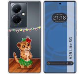 Funda Silicona Transparente para Vivo V29 Lite 5G diseño Suricata Dibujos