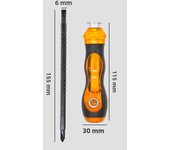 2 in 1 Ratchet Screwdriver Set Short Handle Slotted Cross Screwdriver Household Tool Multifunction Magnetic Telescopic