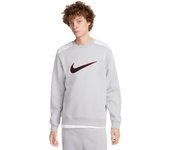 Sudadera Nike M Nsw Sp Flc Crew Bb Gris Hoodie Fn0245-012
