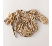 Baby Girl Clothes For 0-2Y Spring Soft Cotton Newborn Baby Girl Long Sleeves Romper Fashion Infant Clothing