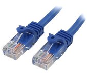 StarTech.com - Cable de Red de 0,5m Azul Cat5e Ethernet RJ45 sin Enganches 45PAT50CMBL