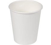 Algon - Set 100 Vasos de Cartón Blanco 120cc - Ecológicos y Resistentes