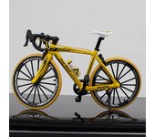 Mini 1:10 Alloy Bicycle Model Alloy Finger Mountain Bike Magic Racing Simulation Adult Collection Bend Road Toys Gift for Kids