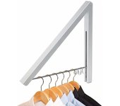 Percha plegable para ropa, percha plegable que ahorra espacio, percha retráctil de aleación de aluminio para montar en la pared, para su sala de estar, baño, dormitorio y oficina (1 unidad) Girasol