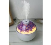2025 New USB Power Cord Mini Simulated Flower Air Humidifier Aroma Diffuser Essential Oil Diffuser With Warm Night Lights