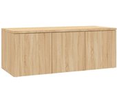 vidaXL Mueble TV madera contrachapada 80x34x30 cm, Mueble de Salon, Mueble TV, Mueble TV salon, Mesa de TV, Mueble tele