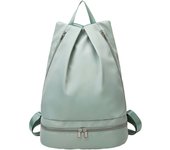 ZVD Mochila de gimnasio para mujer, bolsa de natación con compartimento para zapatos, mochila para equipo de deportes de playa, mochila deportiva ligera,