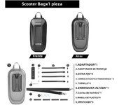 Rhinowalk Electric Scooter Front Bag Handlebar Water-Resistant Quick Release 4L EVA Big Capacity Universal For Xiaomi Scooter