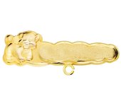 Inmaculada Romero - Alfiler Oro 18k Bebé 28 Mm León Tallado Chapa Forma Nube - Packs de Bisuteria