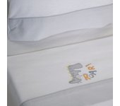 10XDIEZ Juego de sábanas cuna franela roar 327 / - Tejidos suaves y resistentes que garantizan confort y protección para el bebé