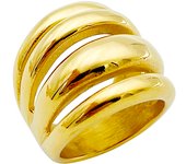 A pair of French light luxury and high-end fashionable stainless steel cast rings, a must-have for daily commuting at birthday