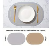 Table Leather Placemats Set of 1/4/6pcs,Washable for Dining,Heat-Resistant Non-Slip Insulation Waterproof Place Mats