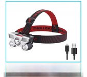5 LED USB Rechargeable Headlamp 18650 Built in Battery Headlight Portable Head Flashlight Working Light Fishing Camping Lantern
