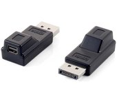 Adaptador displayport a mini dp equip macho - hembra - negro