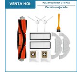 Main Brush Side Brush Hepa Filter Mop For Xiaomi Dreame Bot D10 Plus RLS3D Robot Vacuum Cleaner Rag Cloth Dust Bag Accessories