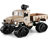 RC four-wheel drive 720P camera Wifi Fpv off-road All Alloy Chassis Military truck W/ Led lights VS WPL WLtoys out-of-town toys